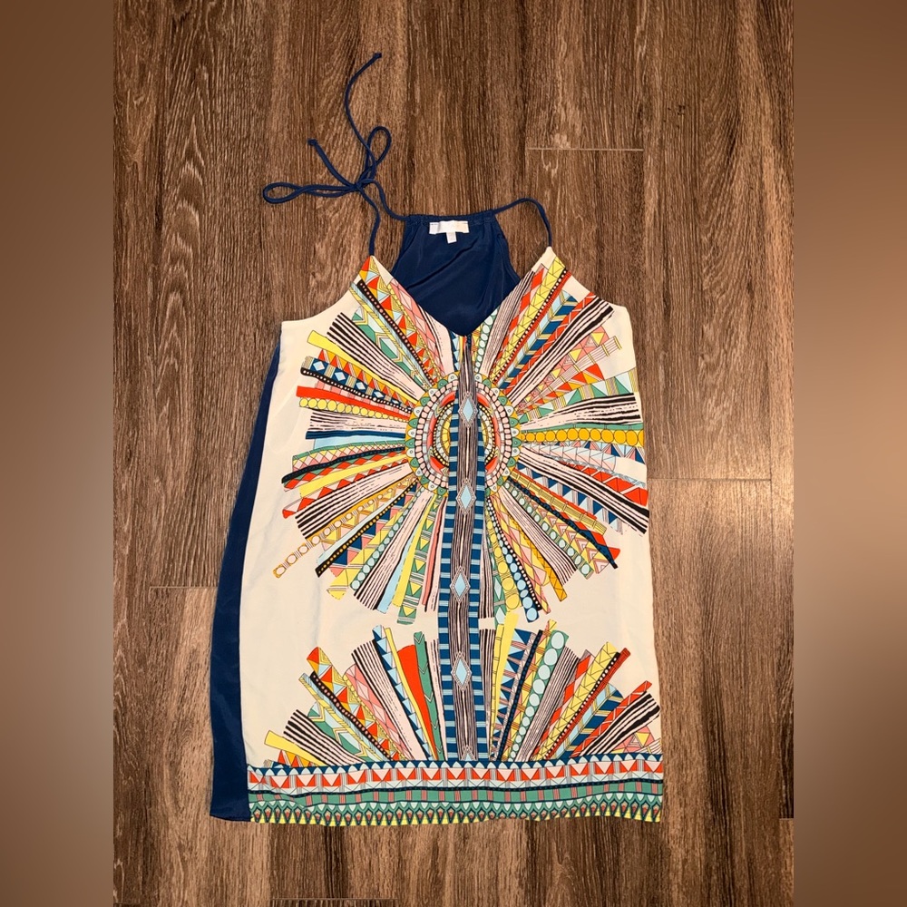 Vibrant Multicolor Backless Dress